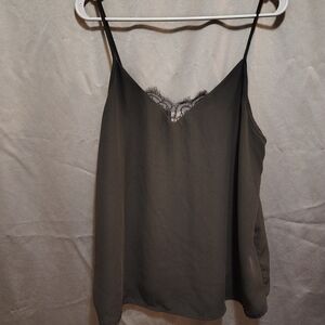 SO Black Lace Trim Tank Top